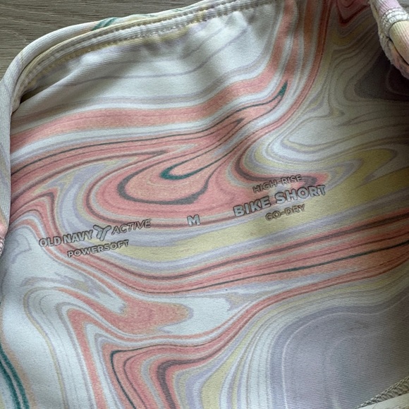 Old Navy Pastel Swirl Bike Shorts - Picture 2 of 2